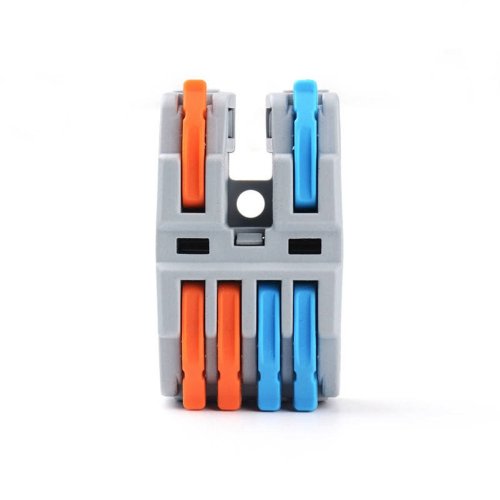 Клеммы EKF СМК 222-422 разветвительная 2 полюса 4 выхода 0.08-4кв.мм (в уп.40шт) plc-smk-422-4 картинка